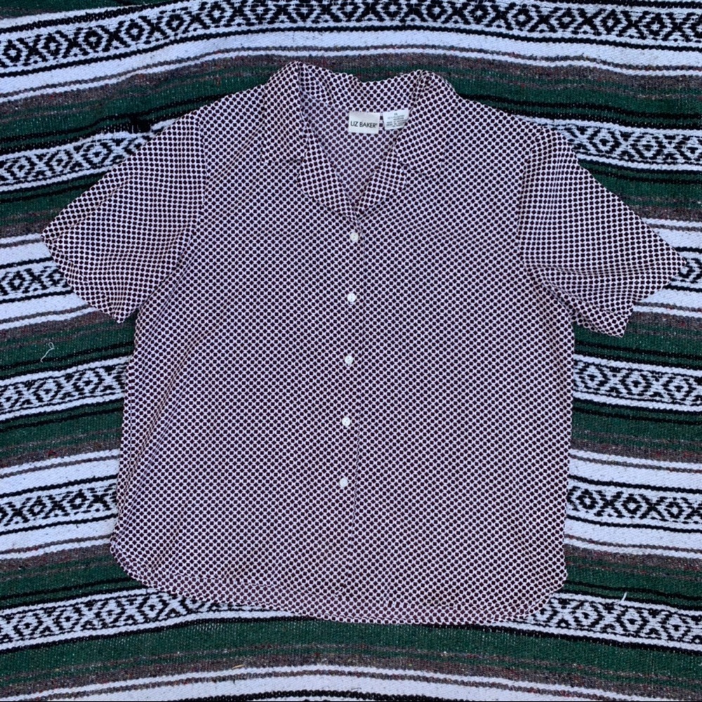 Liz Baker short sleeve button up